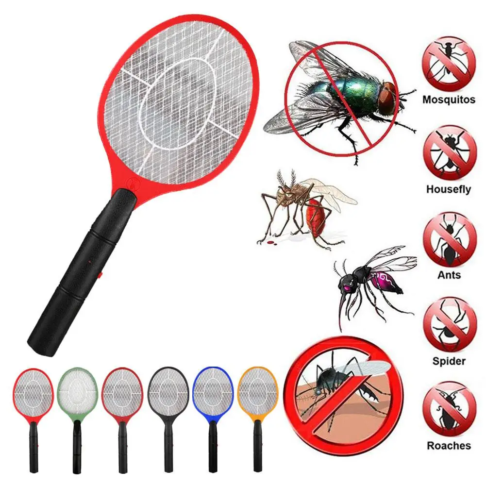 Mosquito Swatter Беспроводная аккумуляторная мощность Электрическая мухобойка Insects Racket