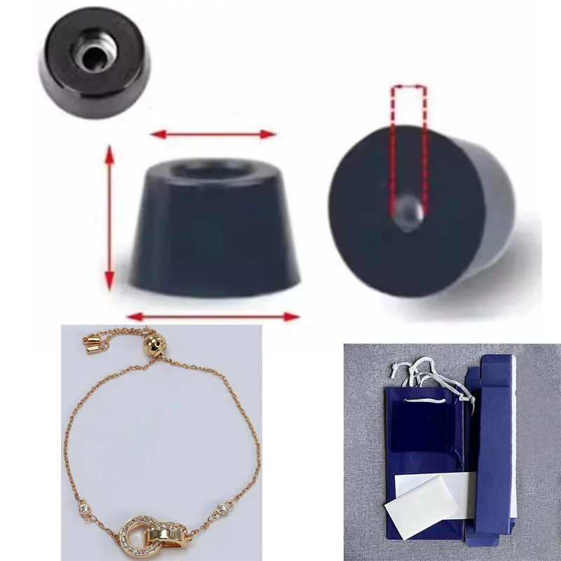 Экологичная резиновая подставка для ног браслет из розового золота с круглой