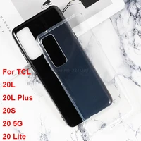 plain transparent phone case for tcl 20 5g 20s 20l 20 lite soft black tpu case phone shell bumper for tcl 20l plus case cover