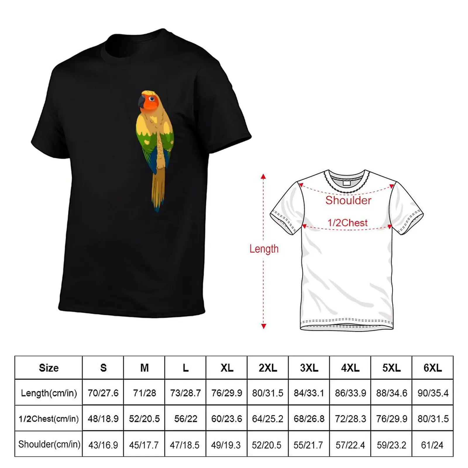 Футболка Sun Conure, повседневная футболка с короткими рукавами (art.: 3920dbeb61580) - 3920dbeb61580