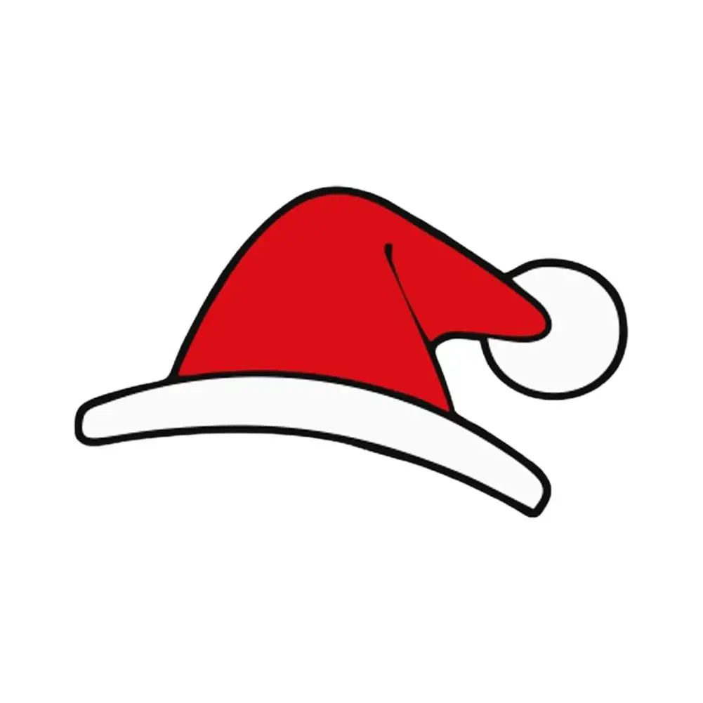 

Автомобильная рождественская шляпа, наклейка для украшения стеклянного окна Тесла, автомобильные аксессуары