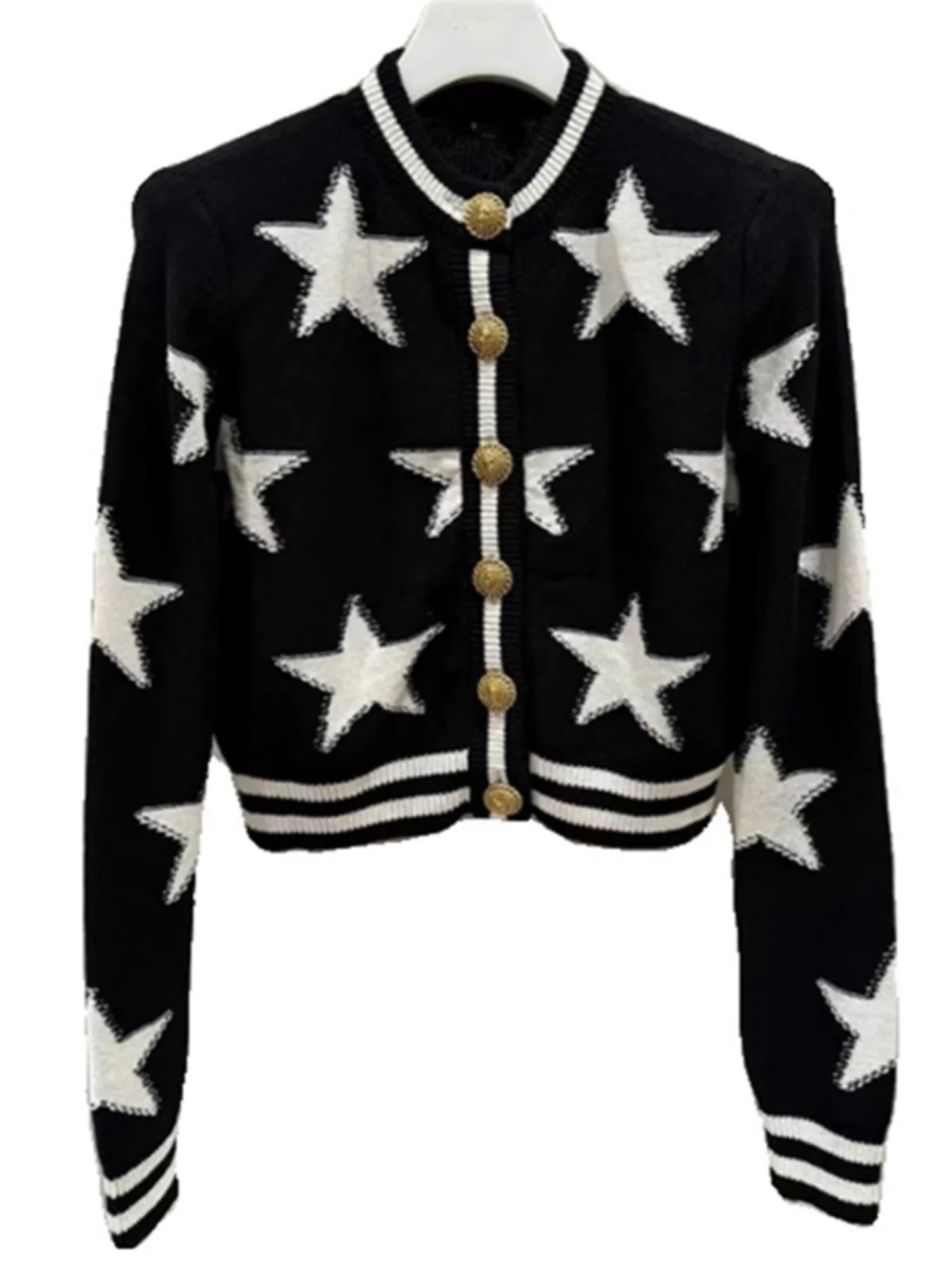 Черный свитер Design Sense для женщин осень-зима 2024 маленькая осенняя одежда милый