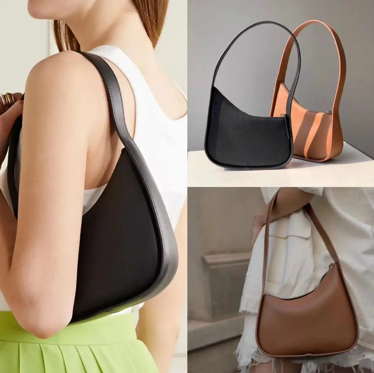 2023 Summer Fashion Shoulder Bag Women Designer Leather Handbag Luxury Brand Fashion Ladies Irregular Underarm Shoulder Handbag