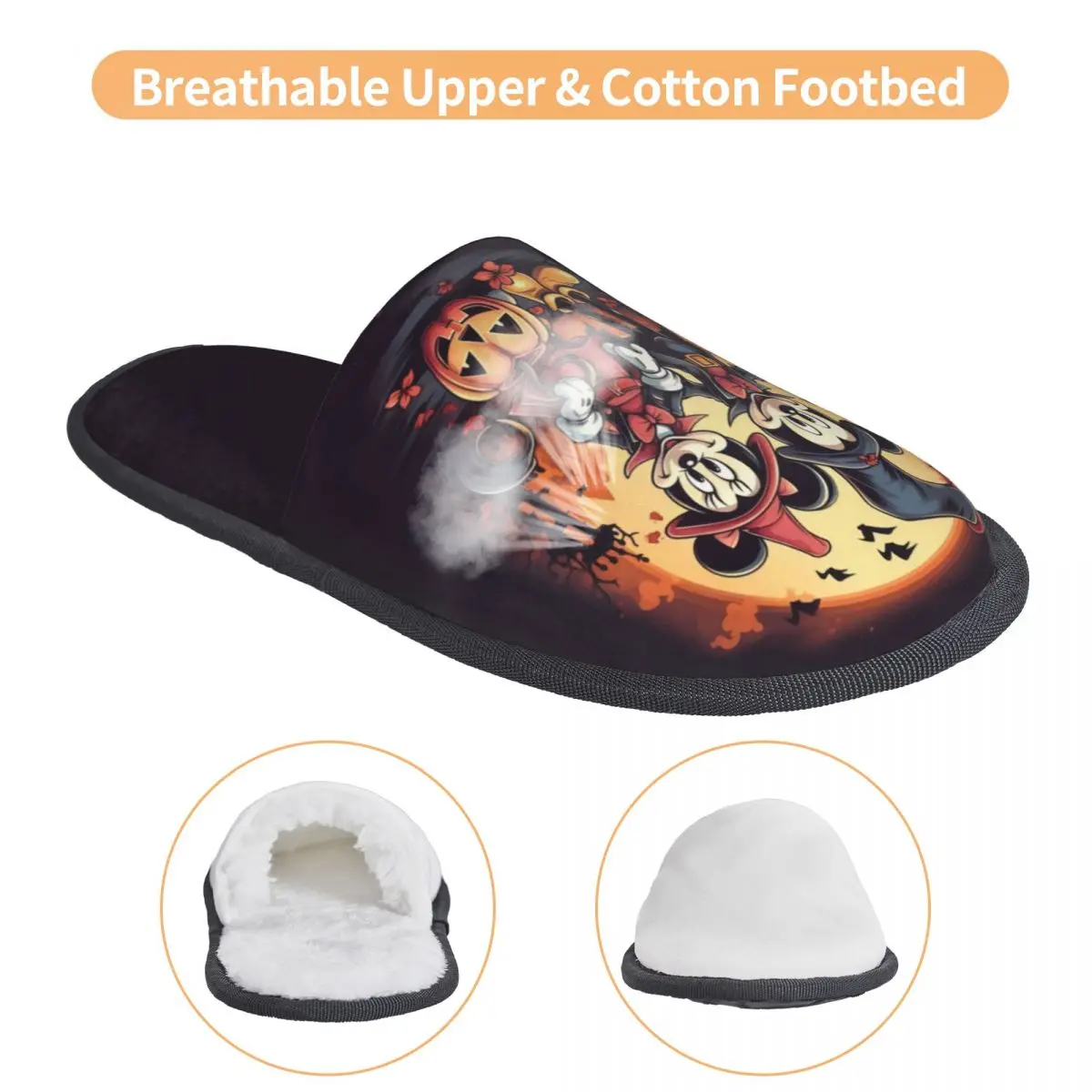 Домашние тапочки в стиле аниме с Микки Маусом на заказ уютные домашние и уличные