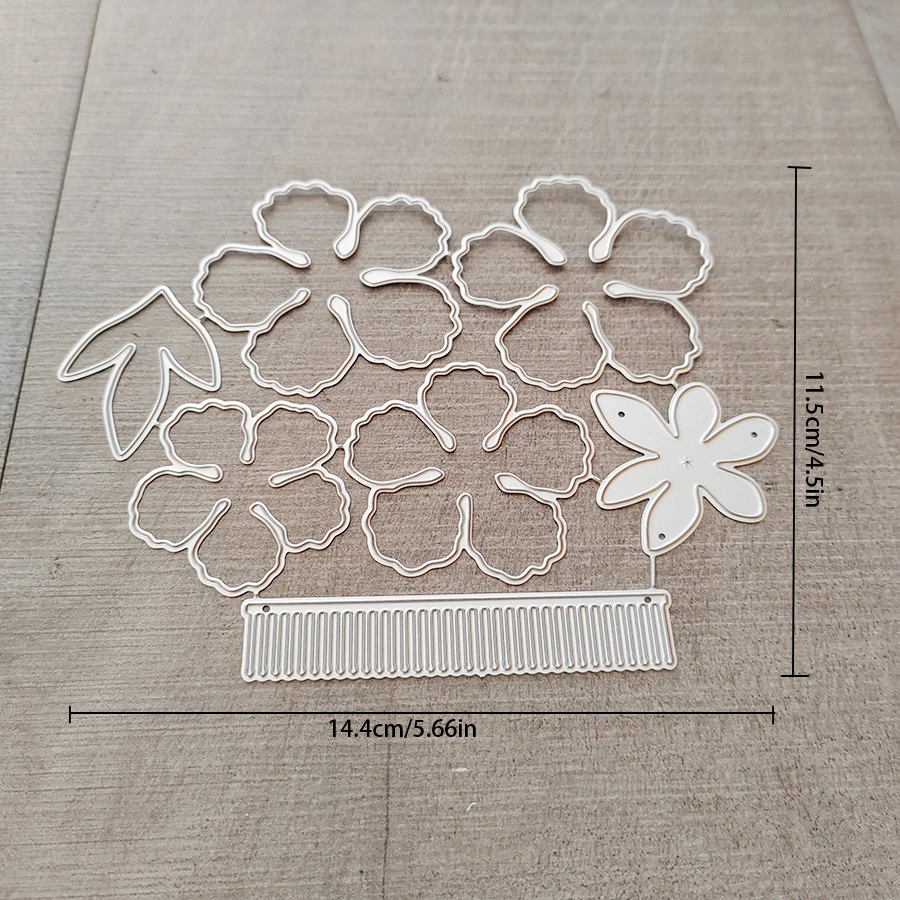 Металлические штампы Цветок Пион Свадебная высечка штамповка украшение для