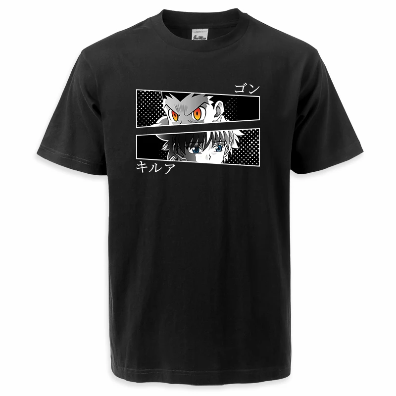 

Hunter X Hunter Japan Hot Anime Mens Tshirts 2022 Summer Killua Zoldyck Hisoka T-shirt Cotton Short Sleeve Round Neck T Shirts
