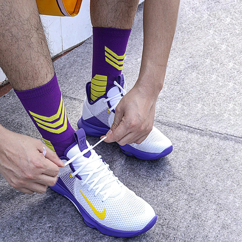 Basketball High Utility Elite Basketball Socks Sweat-absorbing Towel Sole Socks Non slip Cone Training Socks Football Socks Men