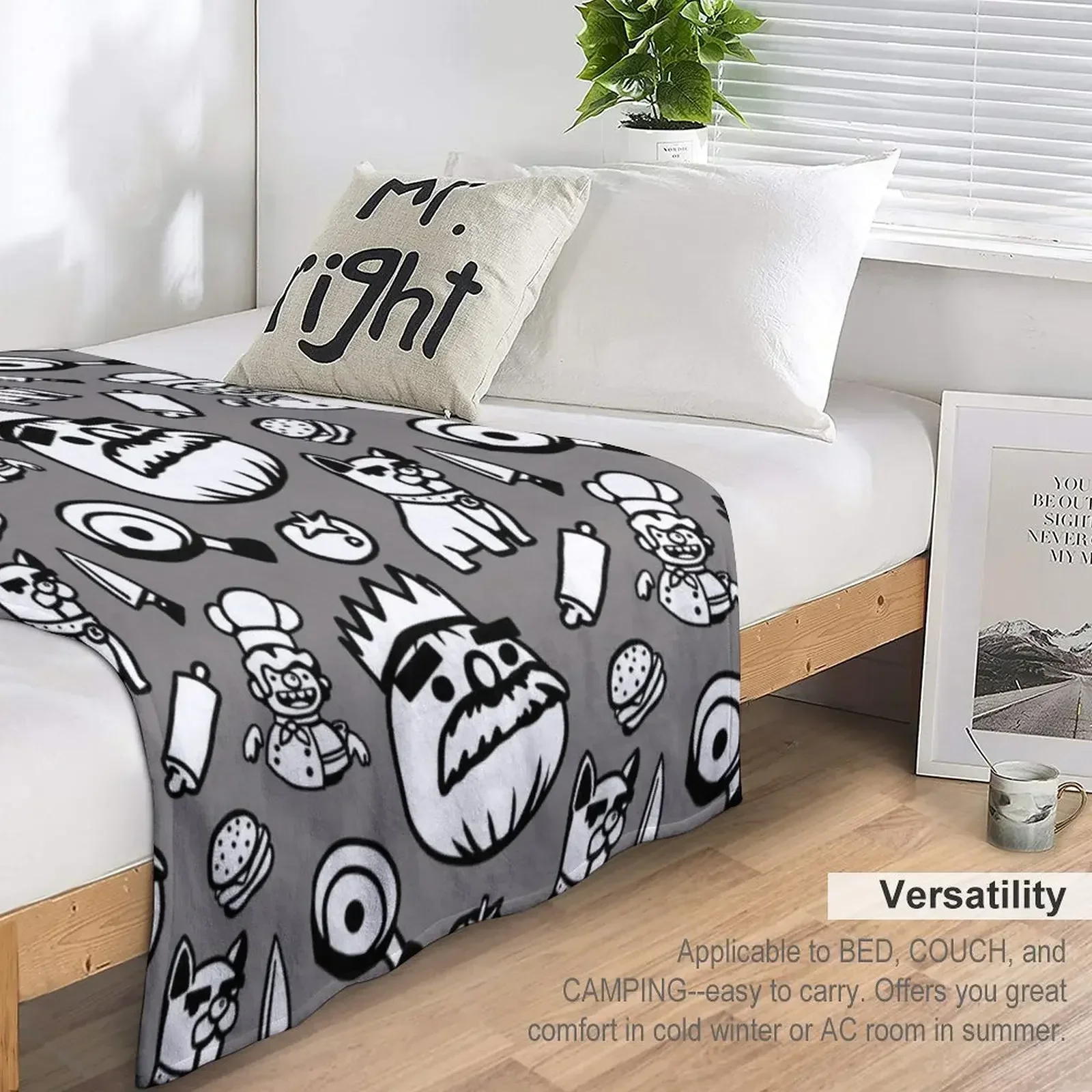 Одеяло с узором Overcooked детский диван-кровать милые одеяла