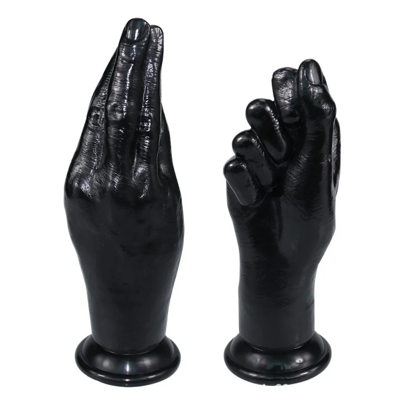 Толстая боксерская Анальная пробка массажная палочка на присоске для ладони