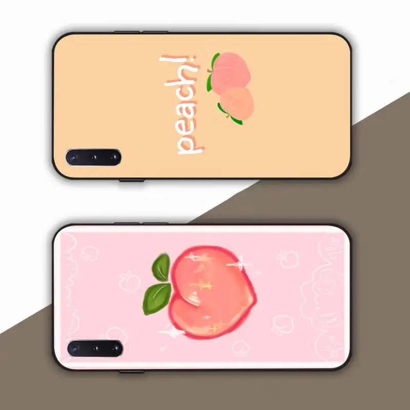 

Pink Peach Phone Case for Samsung Note 5 7 8 9 10 20 pro plus lite ultra A21 12 72
