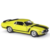 welly diecast 124 scale 1970 ford mustang boss 302 high simulation model car alloy metal toy car for chlidren gift collection