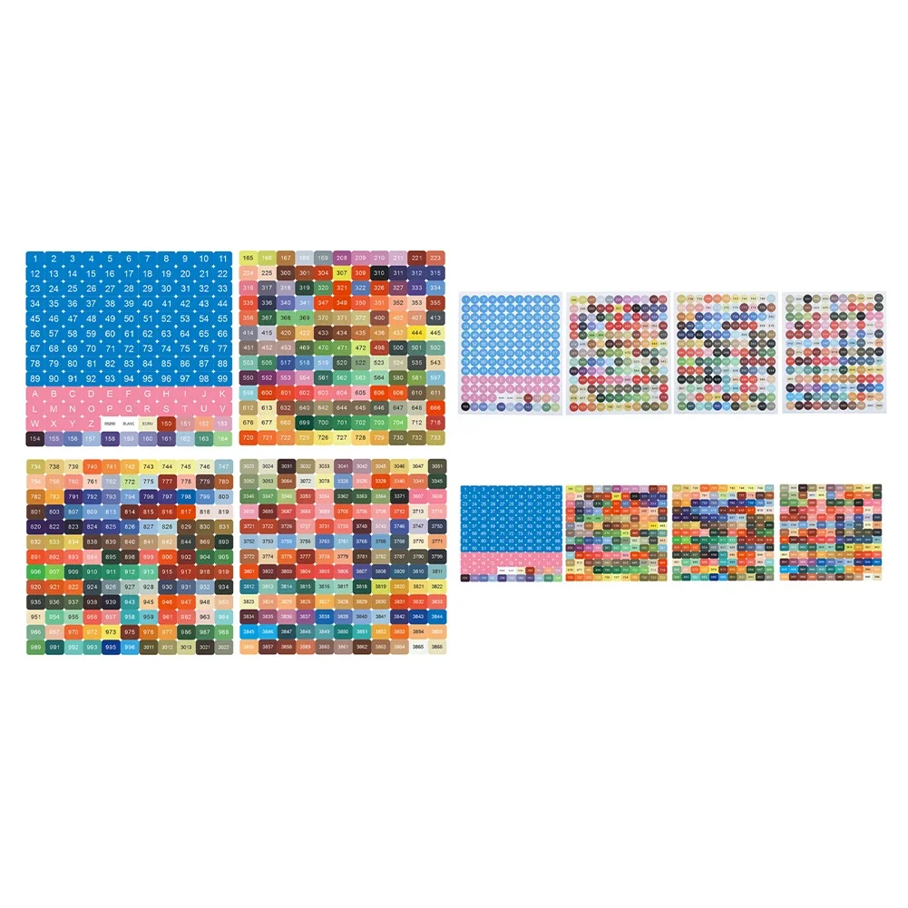1 Упаковка Красочных Наклеек С Цифрами 26 Букв 1-100 Цветов