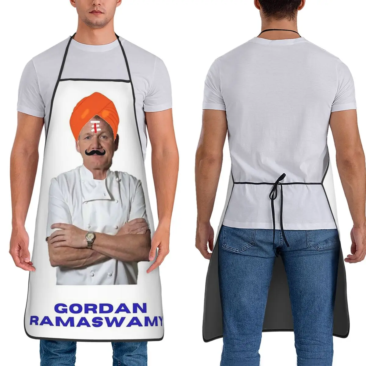 Фото Фартуки Gordon Ramsay Ramaswamy: водонепроницаемые фартуки-нагрудники для поваров, выпечки, уборки на кухне, для женщин и мужчин, для садоводства №1