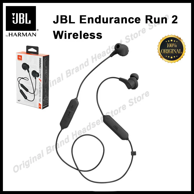 

JBL Endurance Run 2 Wireless Bluetooth Earphones Sports Headphones IPX5 Waterproof Headset Magnetic Earbuds Run2 BT with Mic