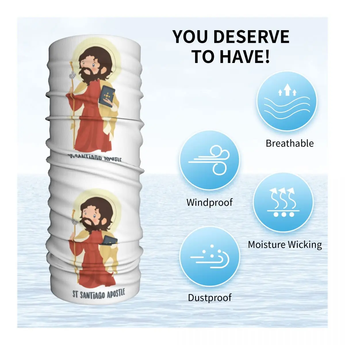 Бандана на заказ San Santiago Apstol гетры для лыжного охоты женский и мужской шарф с