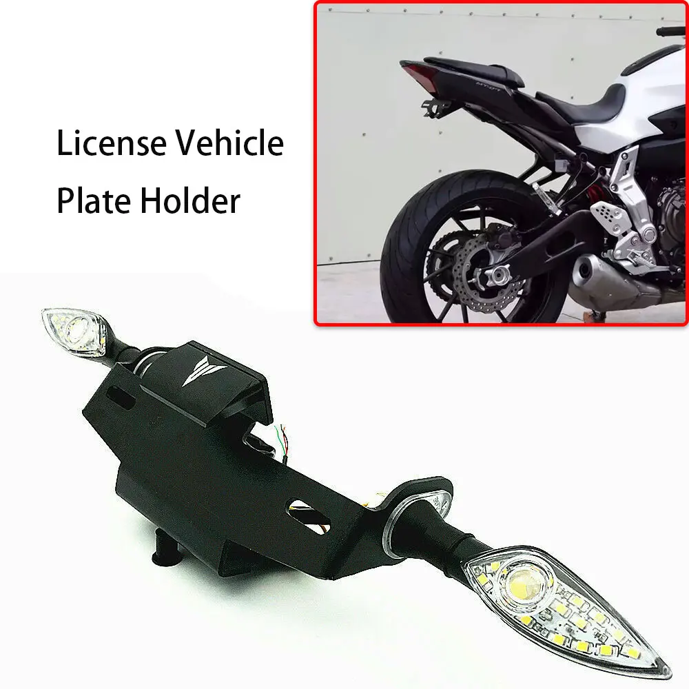 

Rear License Plate Holder For YAMAHA MT07 Tracer MT09 FZ09 MT10 FZ10 Motorcycle Mudguard LED Light Tail Tidy Fender Eliminator