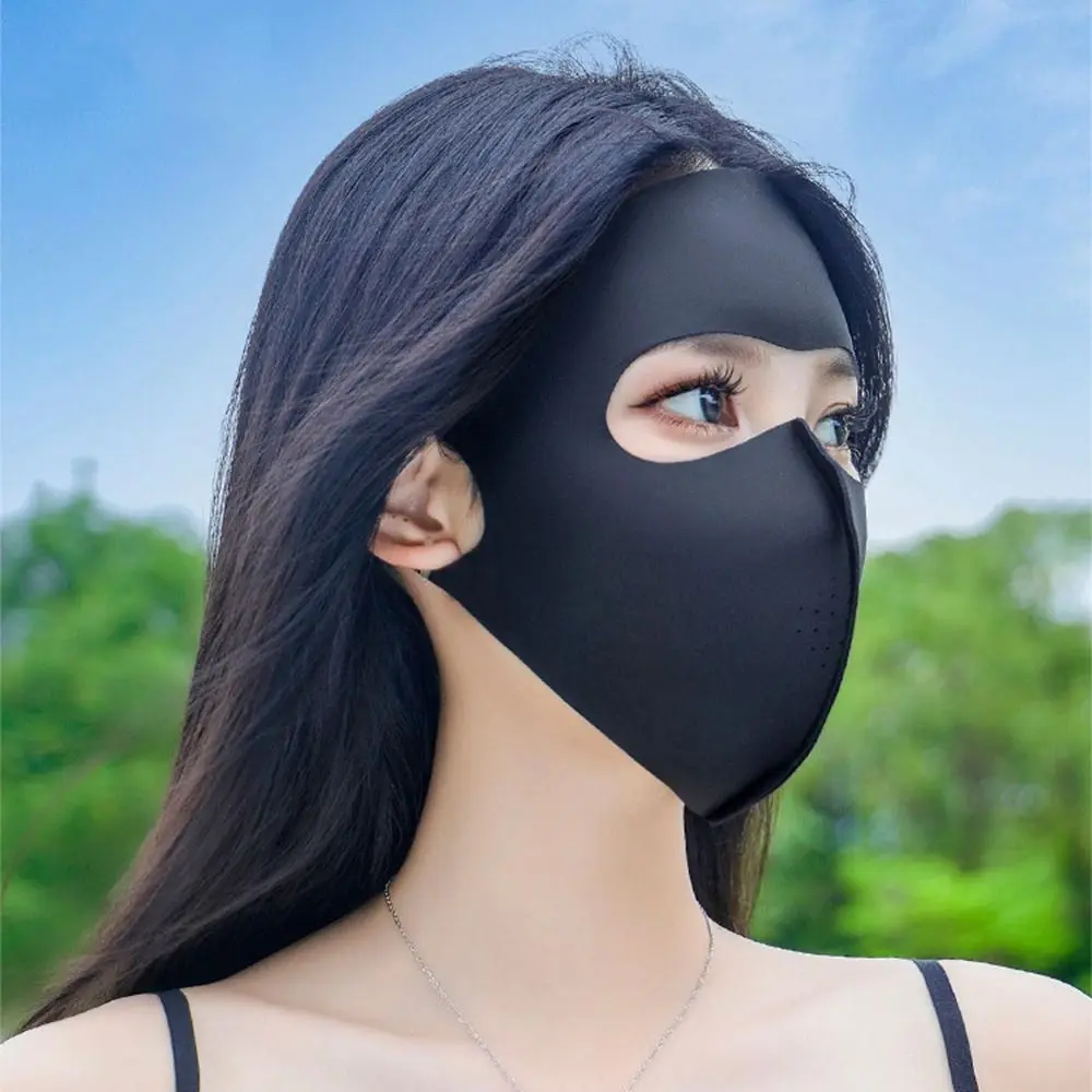 Портативная Полнолицевая УФ-маска для лица многоразовая нейлоновая ледяная