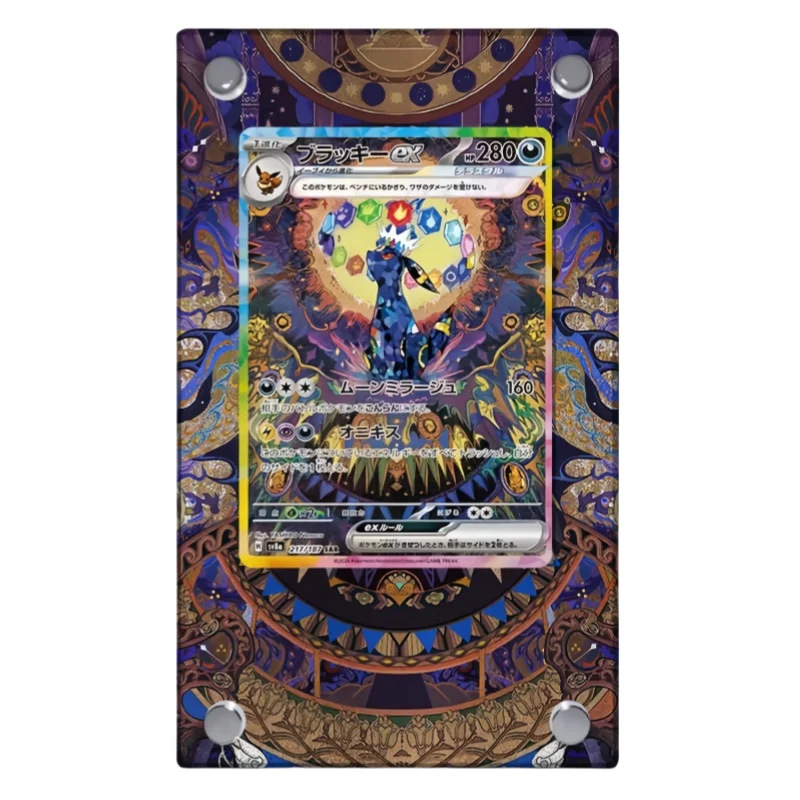 Фото Pokemon Sylveon Card Brick Eevee Espeon Umbreon Glaceon Jolteon Diy Акриловые фигурки героев Аниме Игровая коллекция Стойка для выставки товаров №4