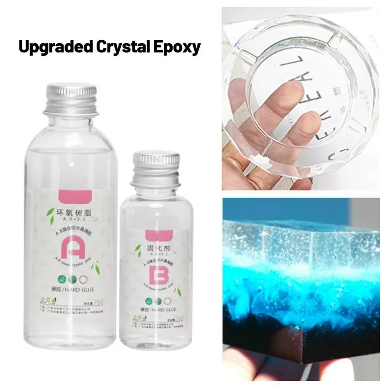 

Mixed Quick Drying Hardener DIY Resin Epoxy Transparent Clear Art High Adhesive Crystal Glue For Jewelry Making