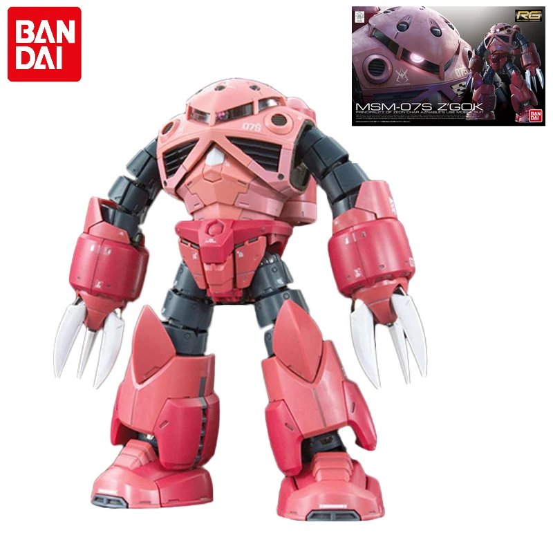 

Original Bandai Gundam Anime Figure RG 16 1/144 Z'GOK CHAR MSM-07S Z'Gok Commander Type Assembly Model Anime Action Figures Toys