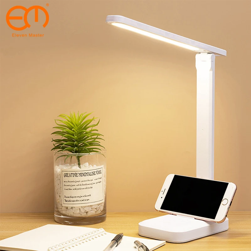 

Stepless Dimmable LED Desk Reading Lamp Foldable Rotatable LED Table Light 8W USB Recharge Table Lamp For Children Student Room