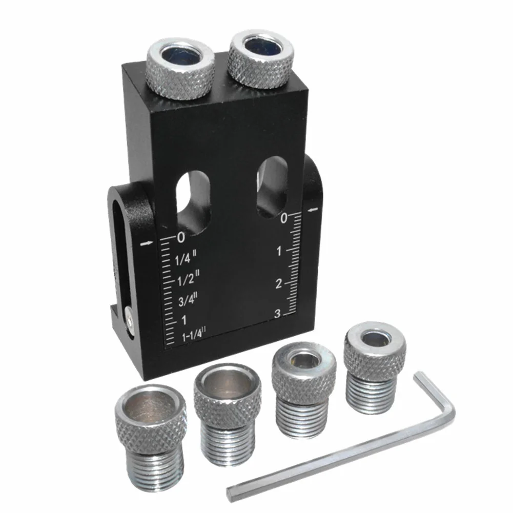 

6/8/10mm Black Aluminum Alloy 15 Degree Angle Woodworking Oblique Hole Fixer For Drill Bits Woodworking Tools