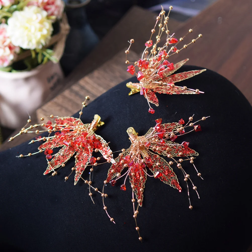 3 шт. аксессуары для волос с жемчугом булавка головного убора невесты свадебный