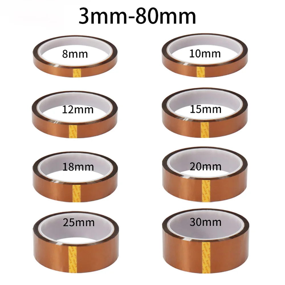 

Изоляционная термоизоляционная высокотемпературная клейкая лента из полиимида 4 мм-80 мм, 3D печатная доска для обнаружения BGA Kapton Tape