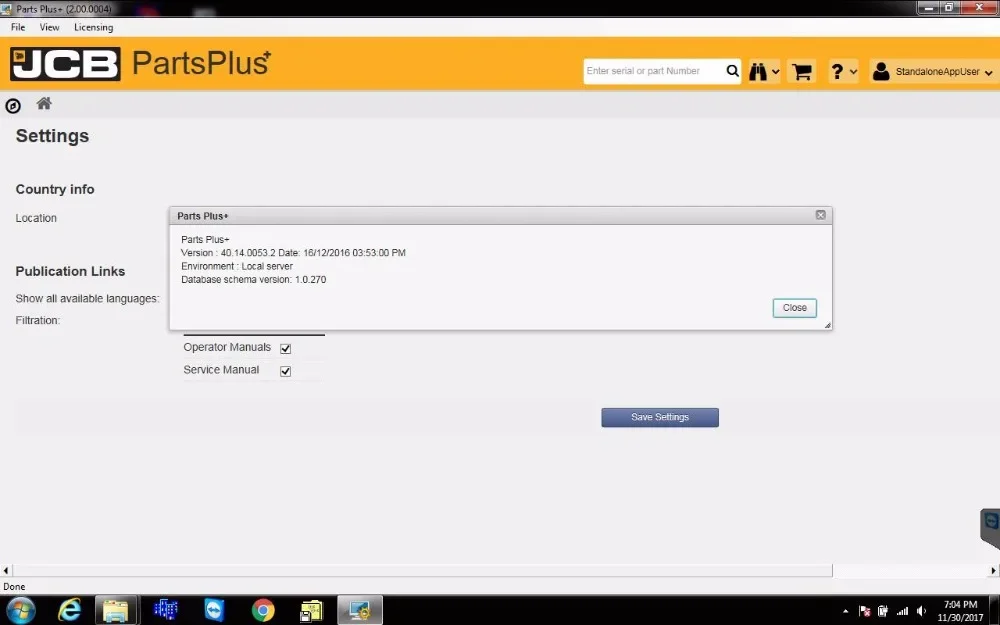 Запасные части JCB SPP Plus+ 2.00 [2017]