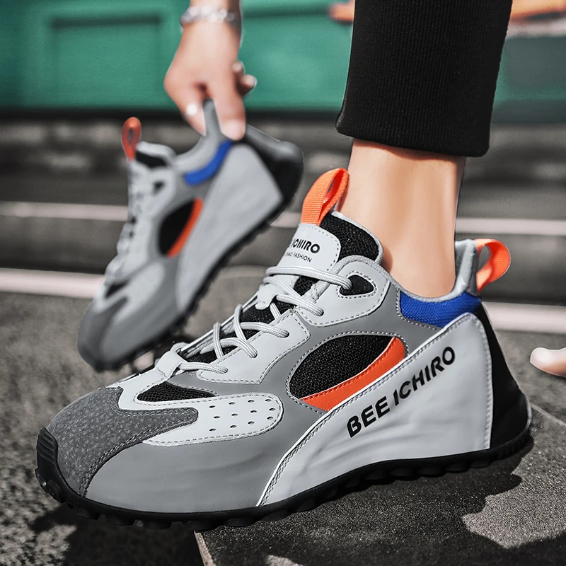 New Golf Sports Shoes Mesh Breathable Sports Walking Shoes Outdoor Lawn Anti Slip Sports Shoes Men's Fashion Golf Sports Shoes