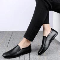 mens leather casual loafers fashion casual driving shoes breathable suits casual korean business mens shoes 2021 new