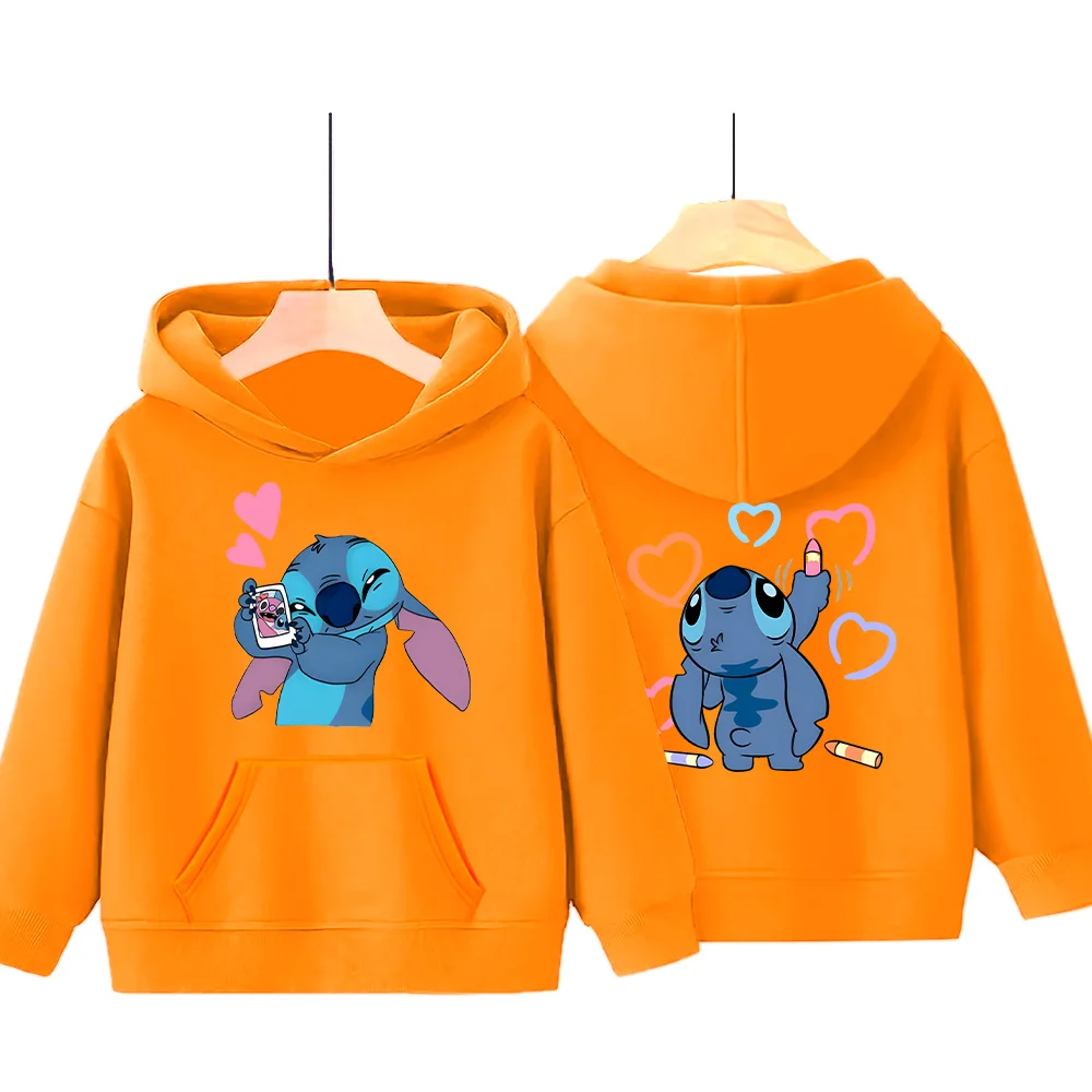 Детский Модный пуловер с принтом Стич