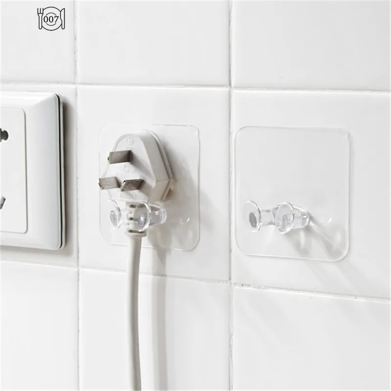 Настенный крючок для хранения 1/2/4 шт. без отверстий держатель розетки питания