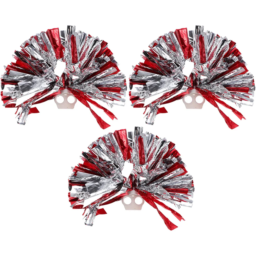 

3 Pcs Cheering Pom Poms Portable Cheerleading Props Gold Leaf Compact Pompoms Delicate Cheerleader Small Bouquet