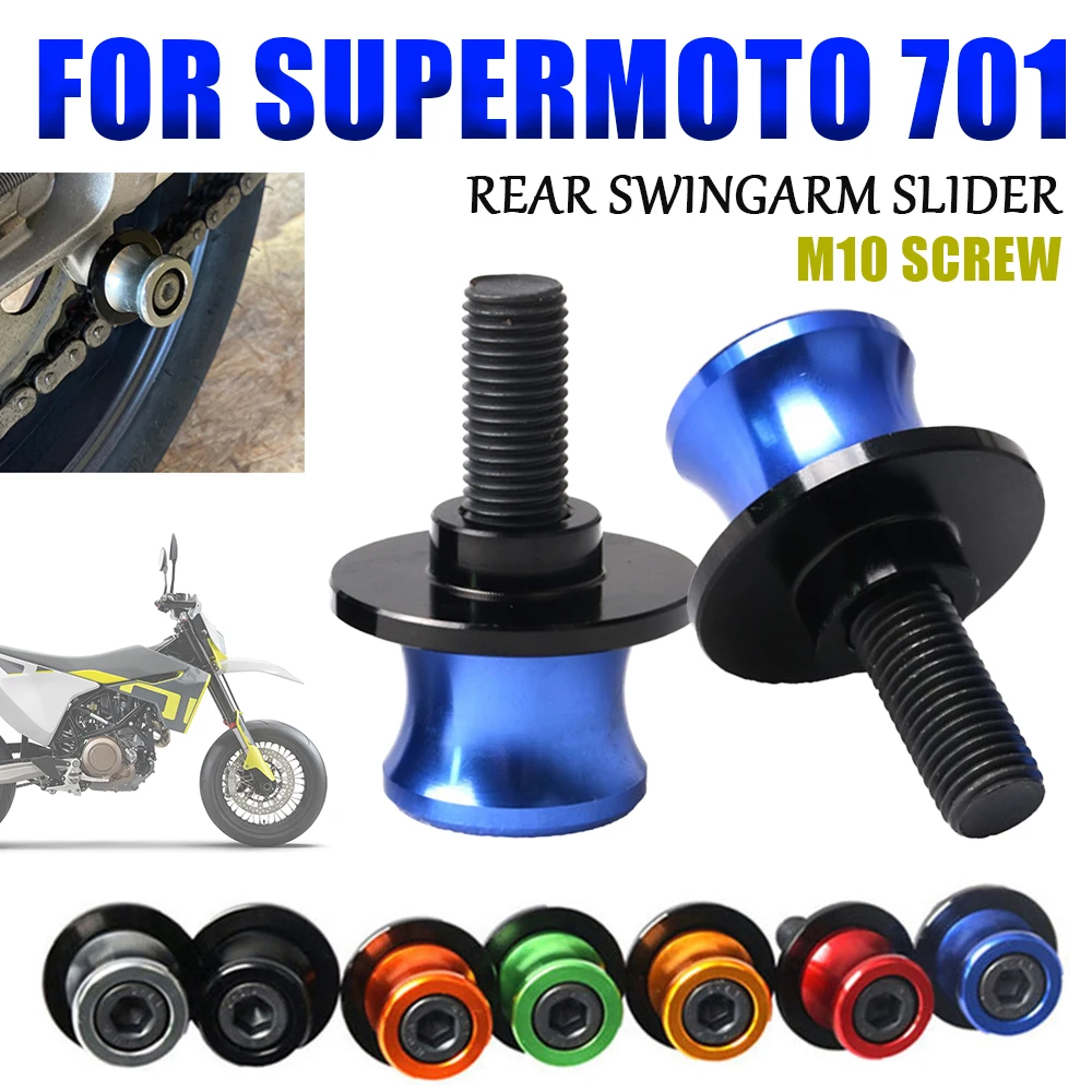 

For Husqvarna 701 Supermoto 701 SM 701SM 2022 2023 Motorcycle Accessories Swingarm Slider Spools Rear Stand Screws Cap Holder