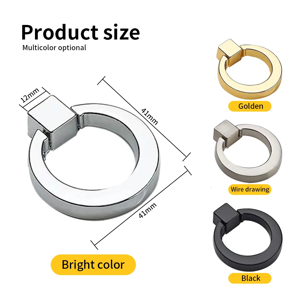 

Knobs Metal Ring Pull Handles Hardware Rings Single Hole wholesale Handles for Cabinet Drawer factory outlet Cupboard Wardrobe
