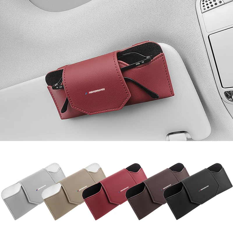 

Universal Car Glasses Case For BMW F10 F30 G30 G20 X3X4X5X6 E90 E46 Auto Sunglasses Fastener Sun Visor Eyeglass Holder Accessory
