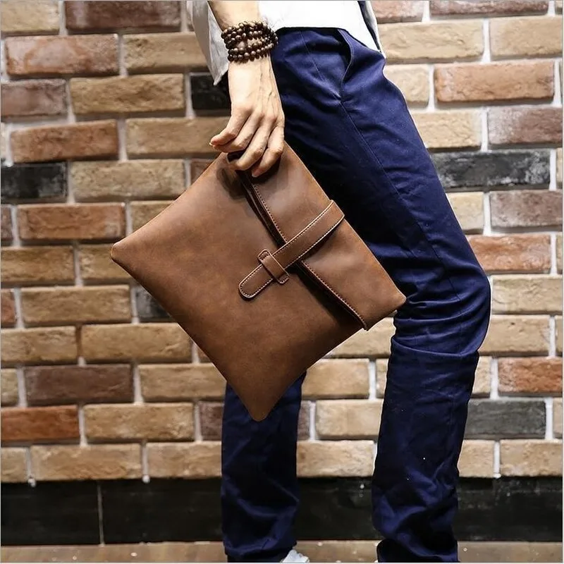 Crazy horse leathe Ipad bagsr men's briefcase Men's messenger bag Men leather shoulder bag document bag soft leather bag