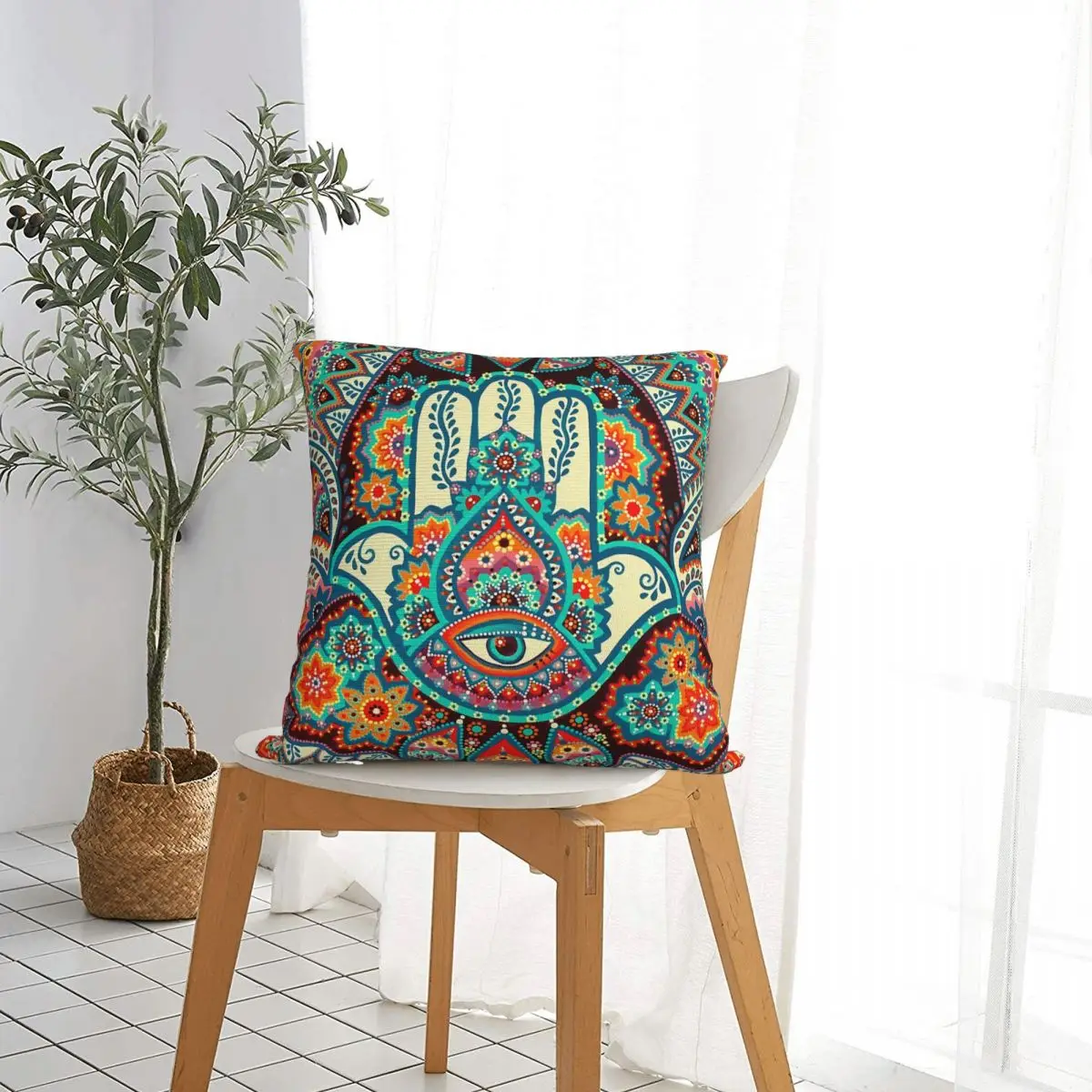 Декоративная подушка Hamsa для дома дивана стула