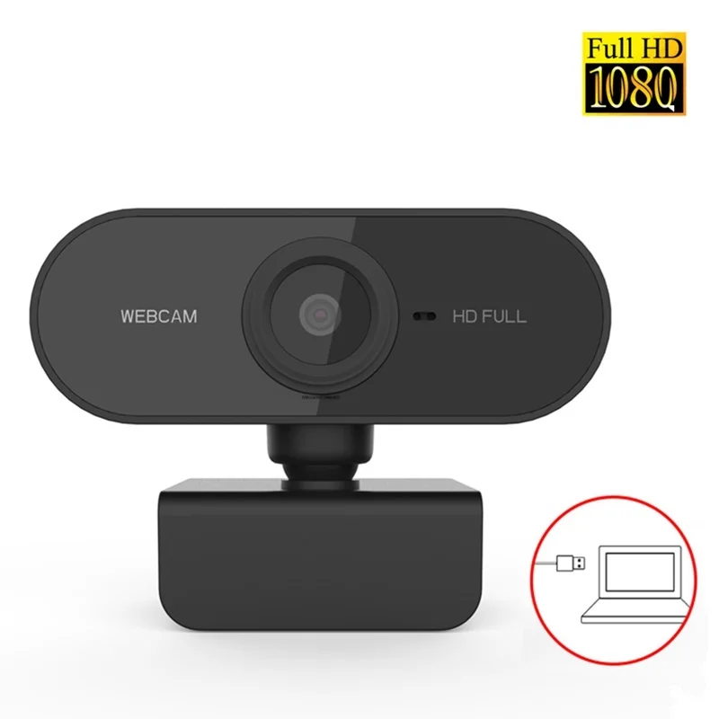 

1080P Webcam Computer Full HD Web Camera With Microphone Rotatable Cameras For Live Broadcast Video Calling Conference Work