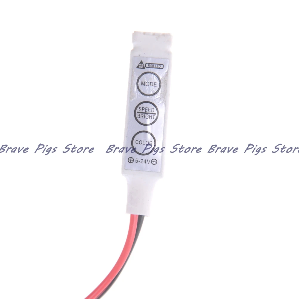 

LED Controller Brightness Dimmer For Led 3528 5050 Strip Light 3 Keys RGB Color White 5-24V