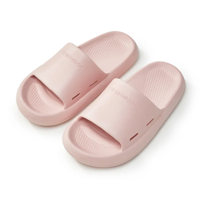 Men and Women's Home Antiskid Simple Green Soft Bottom Couple's Home Bathroom Slippers Womens Shoes Personalized Deodorization