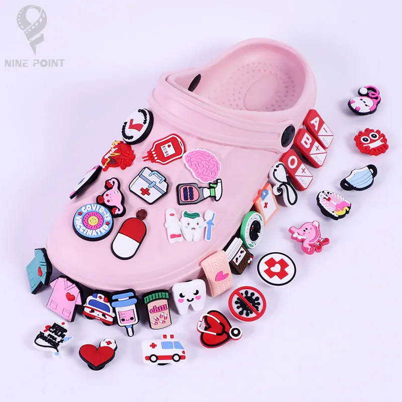 New Jibz Pins for Croc Shoes Charms Beads Nurse Nursing Accessories and Gift Snurse Pack Wholesale Bulk Clogs Decorations