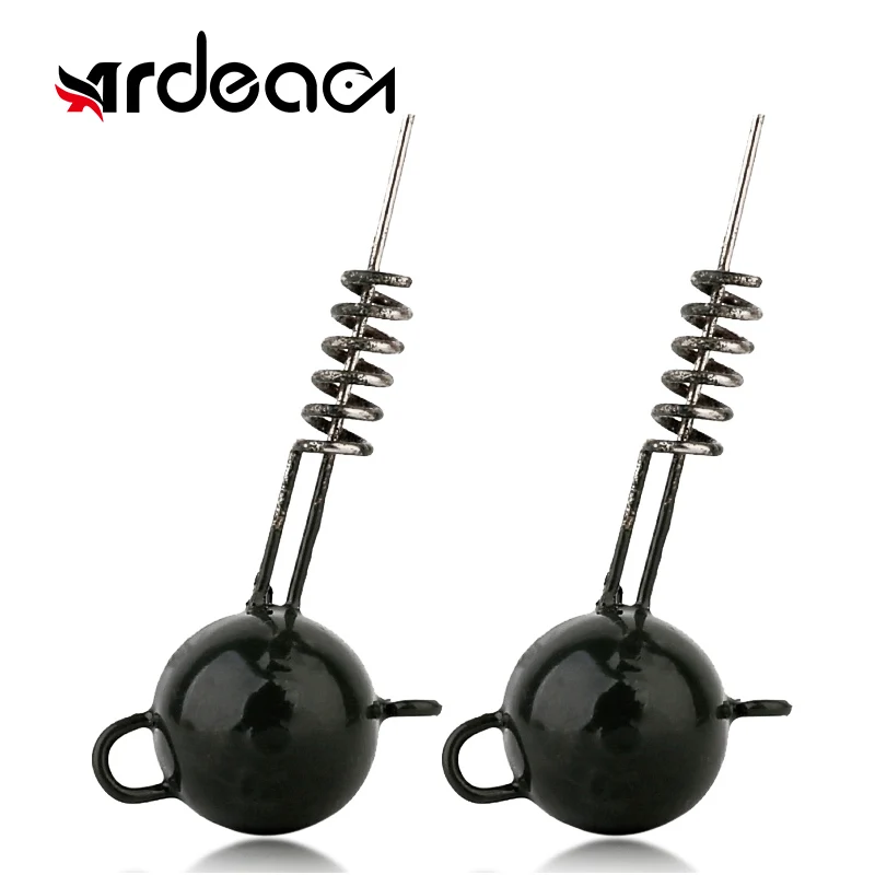 

ARDEA fishing lure Flexhead soft bait Jig lure Screw Fixed Lead Head Round Sinkers For Soft Worm Shad Swimbait ice winter bait