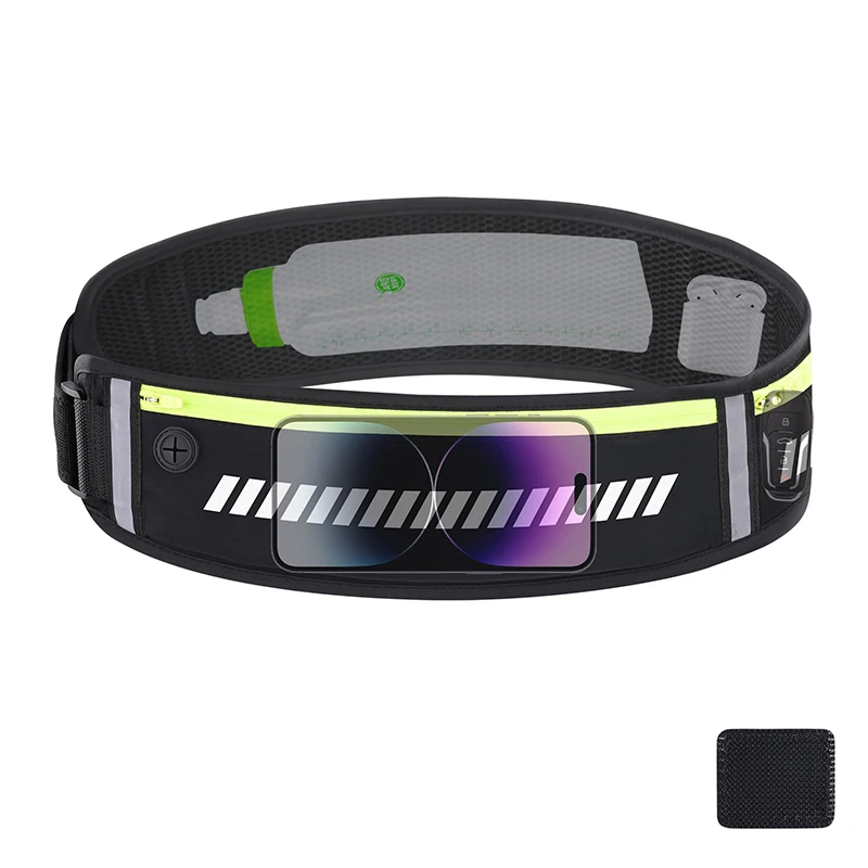 HAISSKY New  Bottle Holder Running Bag Men Women Outdoor Sports Universal GYM Waist Pack Reflective Large Capacity Waist Bags