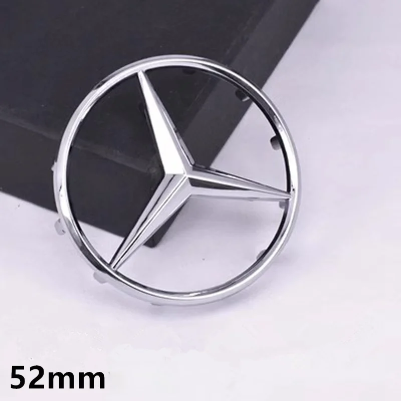 

52 мм 57 мм ABS автомобильный руль логотип значок эмблема Стайлинг аксессуары для Mercedes Benz C E S серии CLA CLS E S W212 W205 W204
