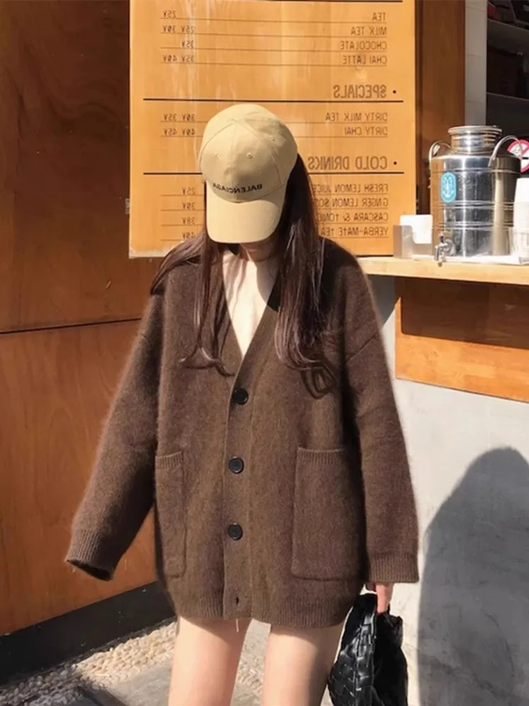 Норковый бархатный черный свитер верхняя одежда утолщенный женский