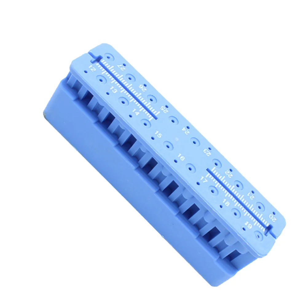 

Measuring Board Ruler Oral Root Canal Test Ruler Endodontic Ruler Dentist Equipment Measurement (Blue)