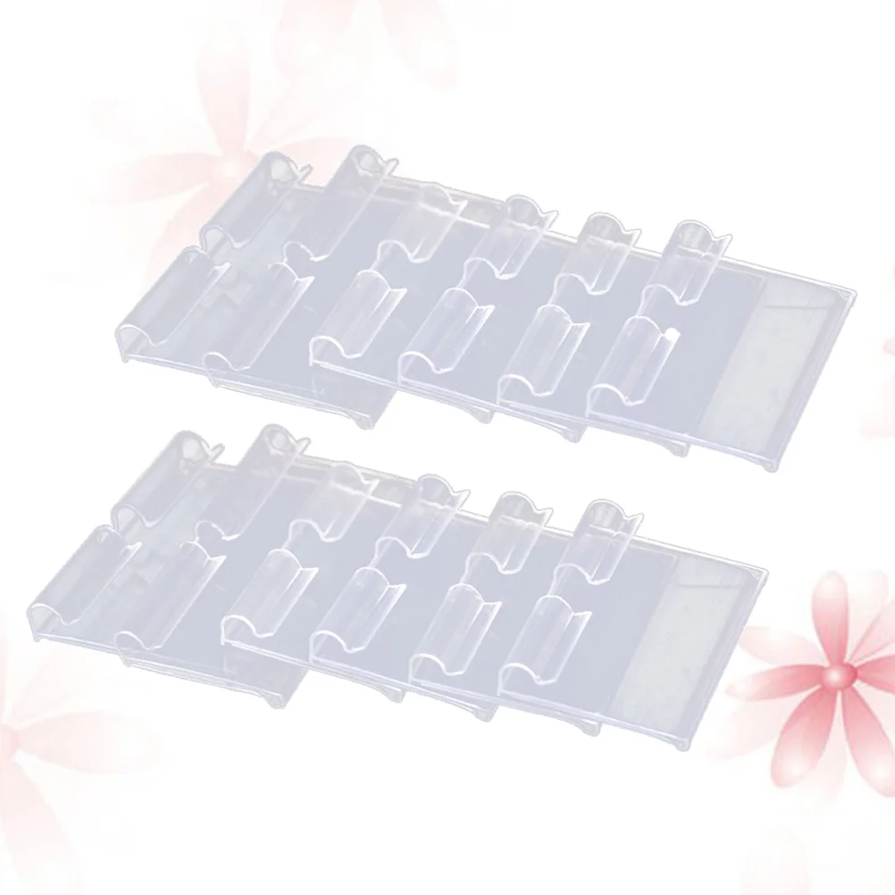 

50PCS Shelf Label Holder Merchandise Holder Clear Price Clips for Supermarket Mall Shop Retail 60x42CM