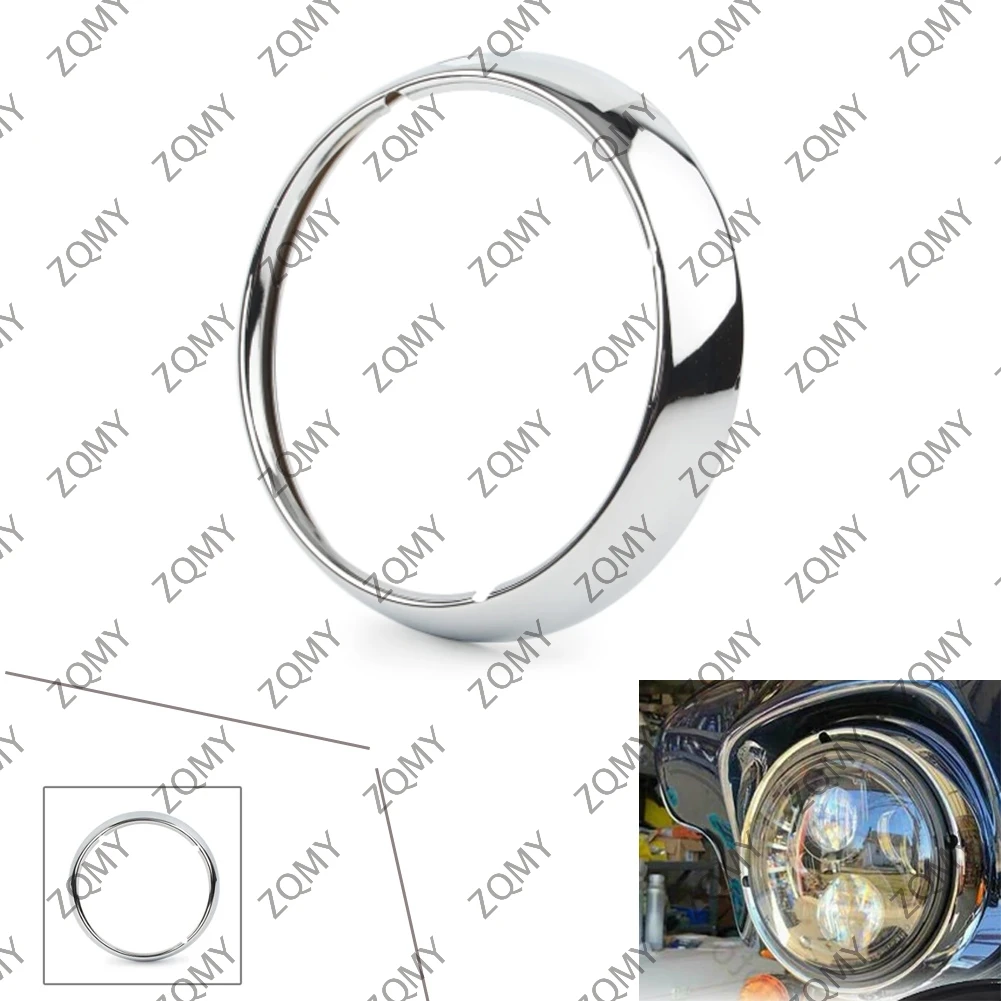 

Накладка на переднюю фару мотоцикла 7 дюймов для Harley Touring Road King Electra Tri Glide CAO Chrome